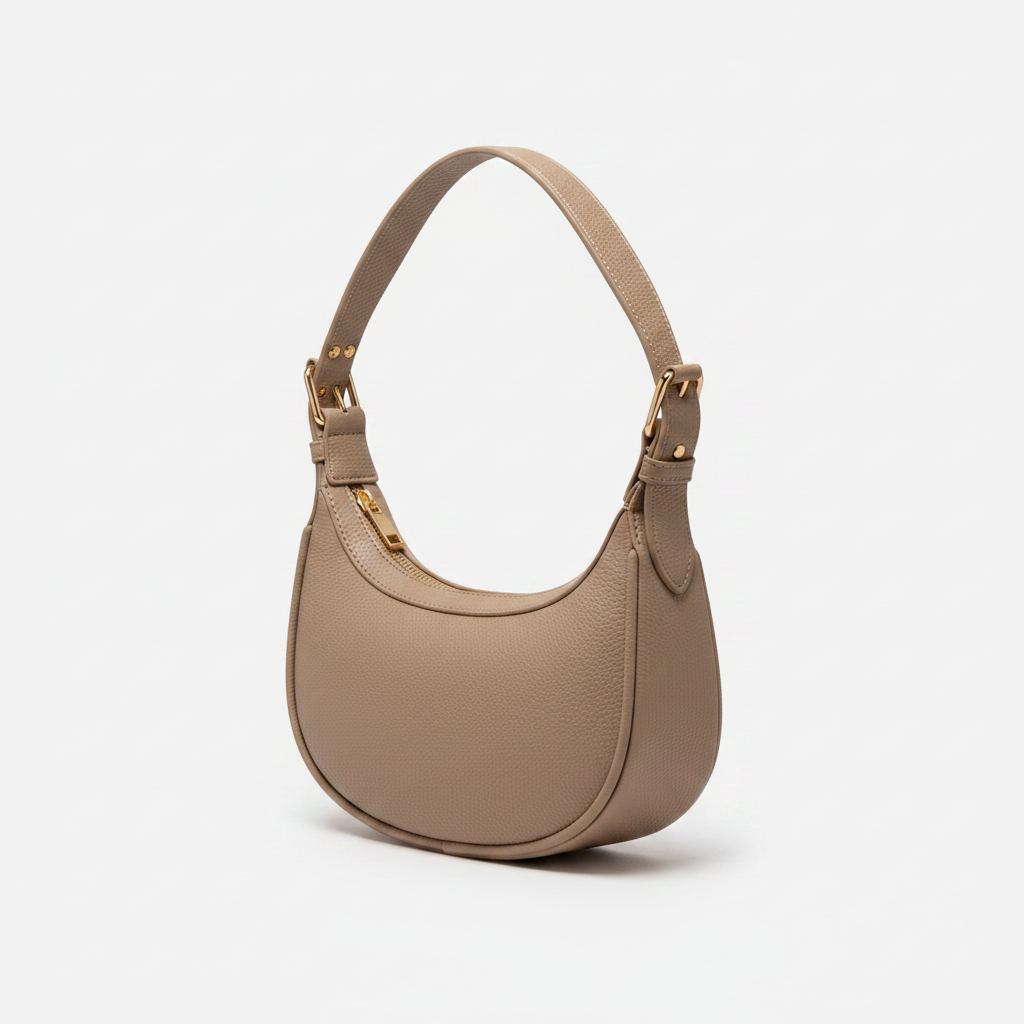 Hobo Taupe Fond Blanc