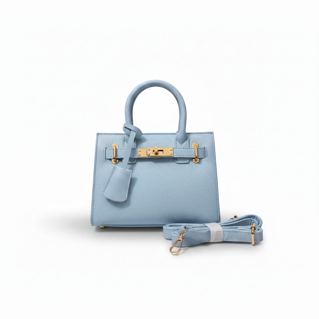 Sac Bleu Fond Blanc