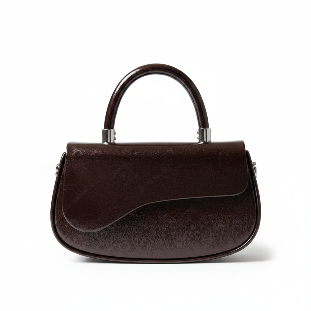 Sac marron – fond blanc