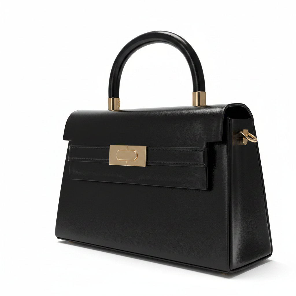 Sac noir Kelly – fond blanc