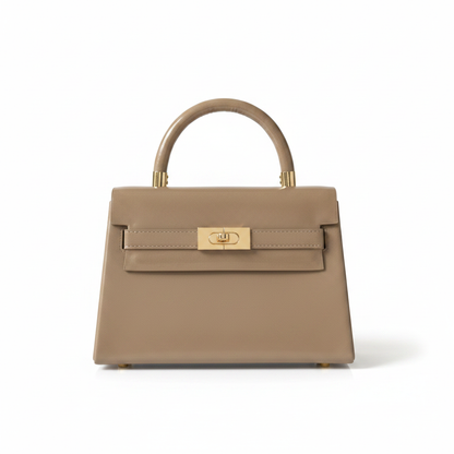 Sac taupe greige Kelly – fond blanc